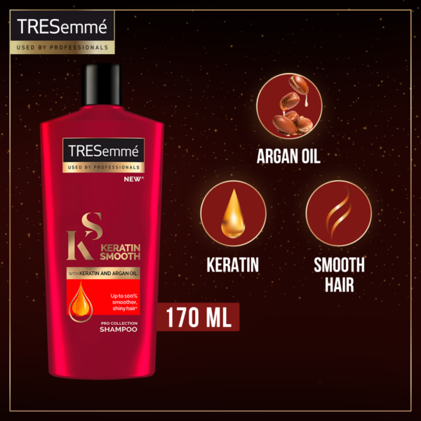 Tresemme Shampoo Keratin Smooth & Straight - 170ML