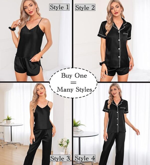 Silk Night Dress For Women and Girls 7 Piece Night Wear-
